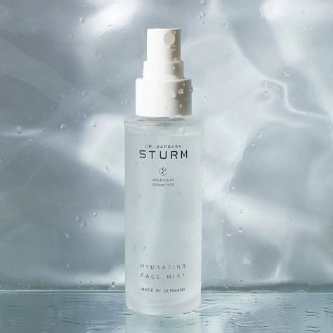 Mist Photography, Skincare Board, Skincare Products Photography, Irving Penn, Dr Barbara Sturm, Barbara Sturm, Products Photography, Hydrating Mist, Beauty Serums