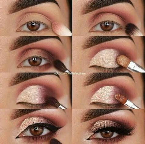 Teknik Makeup, Natural Smokey Eye, Mekap Mata, Video Makeup, Make Up Inspiration, Smink Inspiration, Pinterest Makeup, Makeup Step By Step, Makijaż Smokey Eye