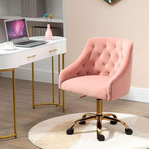 Small Business Office Ideas, Office Chairs For Women, Office Without Windows, Leopard Classroom, Coastal Glam Decor, Windowless Office, Gold Office Chair, Business Office Ideas, Boss Lady Office