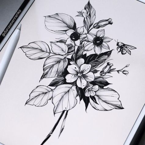 Diana Severinenko, Belladonna Flower, Plant Tattoo, Leg Sleeve Tattoo, Floral Tattoo Design, Botanical Tattoo, Happy October, Tattoo Portfolio, Side Tattoos