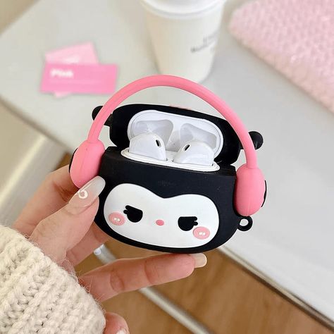 Kuromi Sanrio, Kuromi My Melody, Airpods 2, Airpods 3, Step Up Dance, Sanrio Kuromi, Black Wallpaper Iphone, Airpod Case, Earphone Case