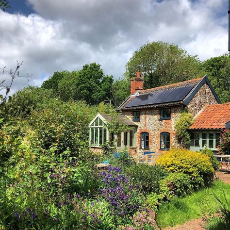 Willow Tree Cottage on Instagram: “Ooh she’s looking lovely with the dramatic sky and gorgeous light 🥰 #cloudy #windy #sunny #weather #countrycottage #countryliving” House With Willow Tree, Tree Cottage, Pretty Houses, Dramatic Sky, Sunny Weather, Willow Tree, Gorgeous Gardens, Dream Board, Pretty House