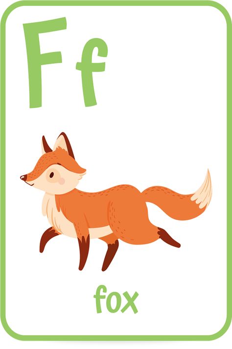 F Words For Kids, F Is For Fox Craft, The Letter F, Letter F Books For Preschool, F Letter, Letter F Flashcards, Letter F Words And Pictures, Letter F Books, Letter F Craft