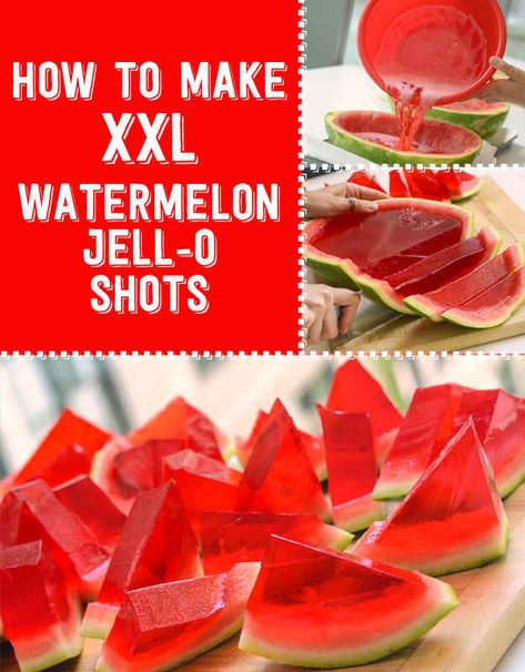 Watermelon Shots, Watermelon Jello Shots, Watermelon Jello, Jell O Shots, Jell O, Shot Recipes, Jello Shots, Summer Drinks, Fun Drinks