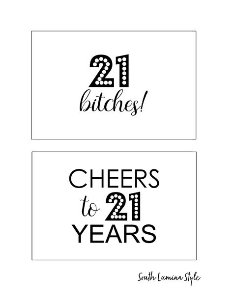 South Lumina Style DIY Printable Adult Birthday Signs - 21st Birthday Free 4"x6" printable signs Printable 50th Birthday Signs Free, Free 50th Birthday Printables, 50th Birthday Svg Free, Diy 30th Birthday Decorations, 40th Birthday Party Signs, Rio Party, 40 Birthday Signs, 21st Birthday Sign, Birthday Party Diy