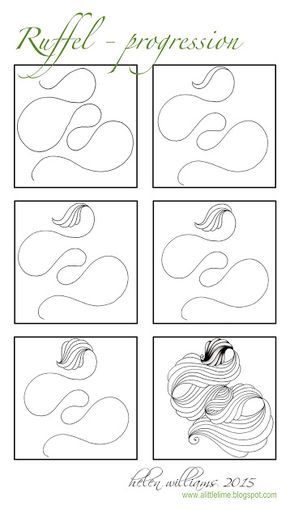 Ruffel -Zentangle doodles how to Tangle: Pattern Tutorial #Tutorial #zentangle #tangle Zentangle Steps | ZenTangle Instructions /Steps /How To /Patterns / Tags: tangle zentangle zendoodle tanglepattern zentangleinspiredartzentangles Modele Zentangle, Zentangle Tutorial, Tangle Pattern, Tangle Doodle, Zen Doodle Art, Zentangle Designs, Doodle Inspiration, Tangle Art, Tangle Patterns