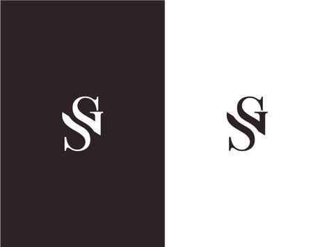 SG Monogram by Andrei Traista Sg Logo Design, Sg Monogram, Initials Logo Letters, Sg Logo, Logo Design Graphics, Gs Logo, G Logo Design, Initials Logo Design, Logo Typography