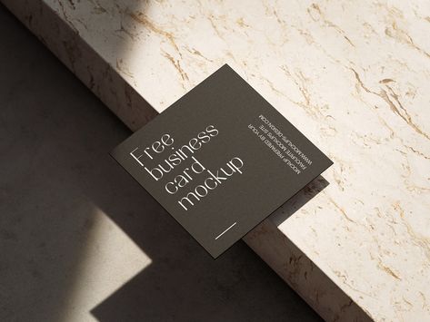 Bright square business cards mockup - Mockups Design Elegant Business Cards Design, Square Business Cards, Business Card Mockup, Branding And Marketing, Minimal Business Card, Free Business Card Mockup, Free Business Cards, Elegant Business Cards, Card Mockup