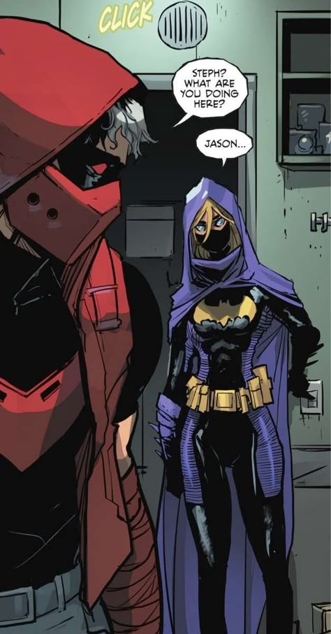 Jason Todd Funny, Batgirl Suit, Steph Brown, The Red Hood, Hiro Big Hero 6, Robin Comics, Batfamily Funny, Batman Catwoman, Cassandra Cain