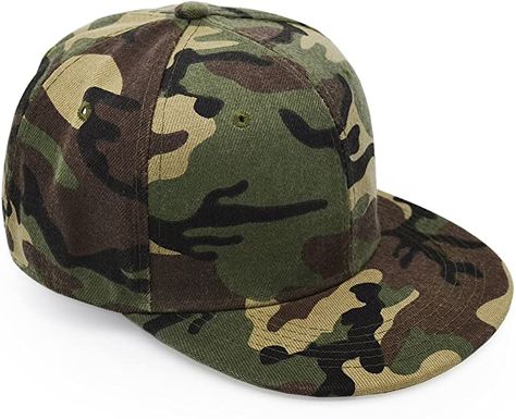 Amazon.com: UltraKey Flat Brim Cap, Army Military Camo Baseball Cap Camouflage Hip Hop Flat Bill Plain Snapback Hats Green: Clothing Green Clothing, Shop Boutique, Camo Hats, Baseball Caps, Snapback Hats, Camouflage, Baseball Cap, Camo, Baseball Hats