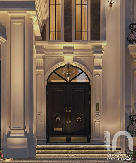 INVERSE GROUP | Design & Built on Instagram: “How Important Is The Grand Entrance Of Your Home?  Designed By Inverse Group  #design #artist #exteriordesign #architecturelovers #classic…” Grand Doors Entrance House, Grand Main Door Design Entrance, Main Door Classic Design, Grand Door Entrance, Classic Main Entrance Door Design, Luxury Grand Entrance, Villa Door Entrance, Beautiful Doors Entrance, Luxury Home Entrance