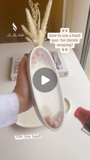 Bethelight Candles on Instagram: "♥ ♥ How to use a heat gun for shrink wrapping ♥♥" Heat Shrink, December 11, How To Use, Heat, Packaging, Candles, On Instagram, Instagram