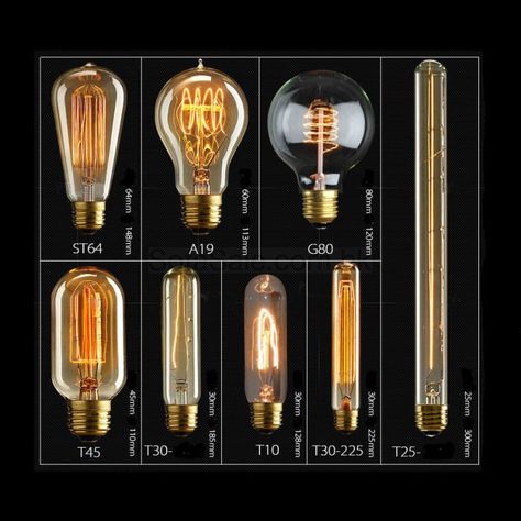 Edison Vintage Bulbs Bulb Chandelier, Filament Bulb Lighting, Vintage Light Bulbs, Modern Pendant Lamps, Vintage Bulbs, Incandescent Light Bulb, Vintage Pendant Lighting, Light Bulb Lamp, Steampunk Lamp