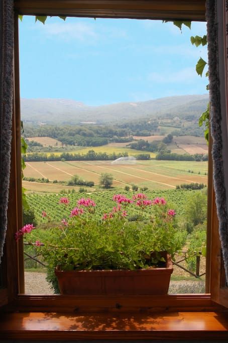 Landscape Through Window, Beautiful Views From Windows, Open Window Photography, Window View Aesthetic, View From A Window, View From Window, Window Landscape, Window Design Ideas, Rustic Farmhouse Interior