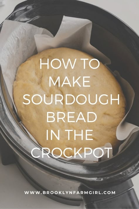 Crockpot Bread, Make Sourdough Bread, Crock Pot Bread, Slow Cooker Bread, Homemade Sourdough Bread, Bread Starter, Homemade Bread Recipes Easy, Homemade Bread Easy, Bread Machine Recipes