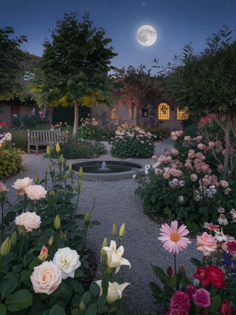 Night Garden Party Aesthetic, Garden Night Aesthetic, Reception Mood Board, Home Flower Garden, Flowers Backyard, Moonlit Garden, Drunk History, Actors Studio, Prayer Garden