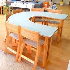 Primary School Furniture - Moon Kids Furniture For Classroom, Kids Restaurant, Preschool Tables, Diy Kids Table, Kids Restaurants, Preschool Furniture, Classroom Interior, Preschool Rooms, School Tables