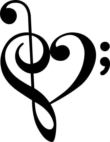 Treble Heart Semicolon: Music Saved my Life in by VinylInfinity Music Wall Decal, Music Note Heart, Heart Wall Decal, Music Heart, Music Tattoo, Pola Gelang, Music Tattoos, Music Wall, Heart Wall