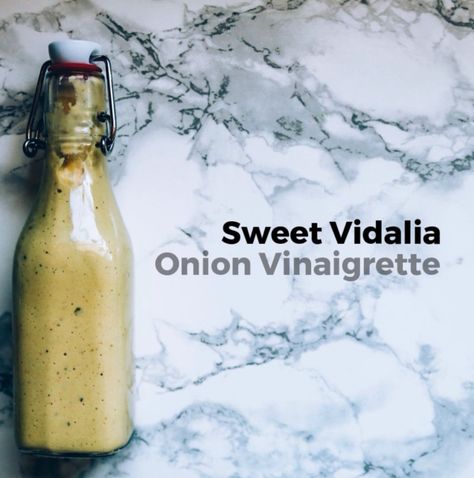 Sweet Vidalia Onion Vinaigrette Sweet Onion Vinaigrette, Potbelly Vinaigrette Recipe, Sweet Onion Vinaigrette Dressing, Sweet Vidalia Onion Dressing, Vidalia Onion Dressing, Onion Dressing Recipe, Onion Vinaigrette, Homemade Salad Dressing Recipes, Volume Eating