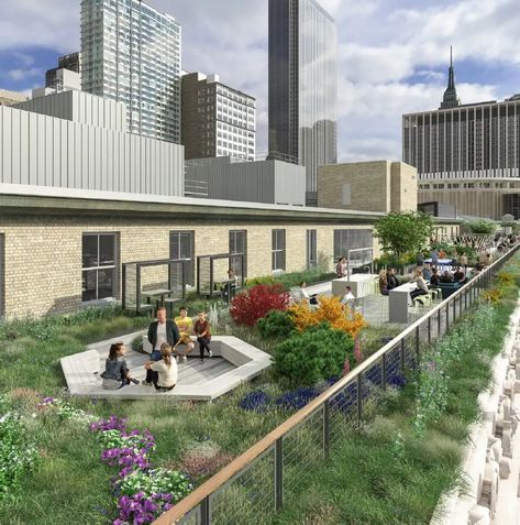 The Next Frontier in Office Space? The Outdoors - The New York Times Office Terrace Design, Modern Rooftop Garden, Outdoor Office Space, Rooftop Garden Design, Office Terrace, Rooftop Garden Urban, Terrace Office, Roof Landscape, Urban Office