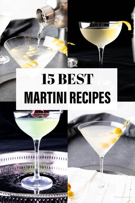 Best Martini Recipes from Beaming Baker. The best collection of the best martini recipes, from classic and dirty to sweet and tart, we’ve got the martini recipes to satisfy every palate! Classic Martini Recipes, Chocolate Espresso Martini Recipe, Martini Recipes Classic, Coffee Martini Recipe, Best Martini, Best Martini Recipes, Cake Martini, Beaming Baker, Dirty Martini Recipe