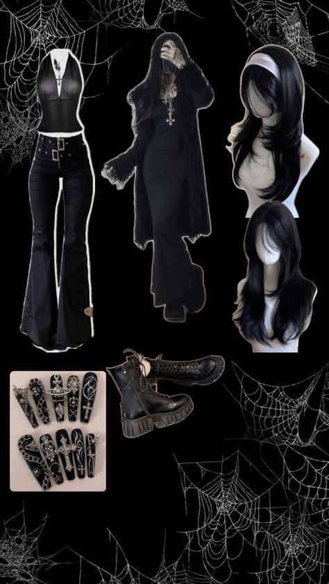 Feminine Aesthetic Outfits, Goth Outfit Inspo, Goth Outfit Ideas, Afro Punk Fashion, Goth Hair, Become A Fashion Designer, Fairy Clothes, Badass Style, Dark Feminine Aesthetic