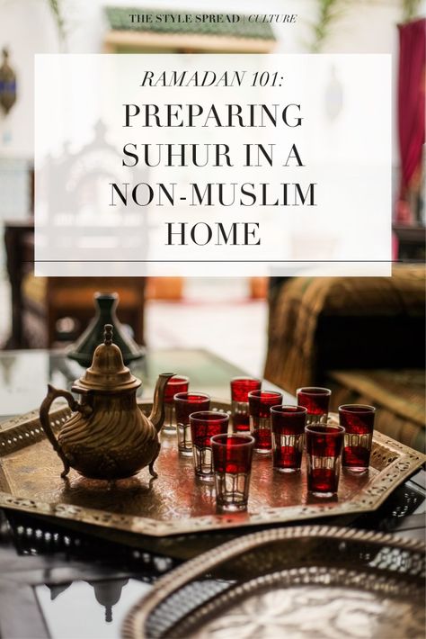 Preparing Suhur in a Non-Muslim Home #Ramadan Suhur Ideas, Ramadan Ideas, Muslim Holidays, Month Of Ramadan, Ya Allah, Table Arrangement, Holiday Style, Table Arrangements, Holiday Fashion