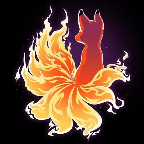 Zorro de nueve colas Fire Fox Drawing, Fire Fox Art, Kitsune Drawing, Fire Kitsune, Fire Animals, Anime Wolf Drawing, Fox Artwork, Fox Drawing, Kitsune Fox