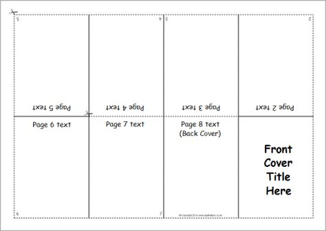 Cut-out mini booklet template (SB10671) - SparkleBox Mini Book Template Printable, Mini Book Printable Free, Mini Book Template Free Printable, Mini Book Template, Mini Books Template, Minibook Template, One Page Booklet Mini Books, Diy Booklet, Foldables Templates