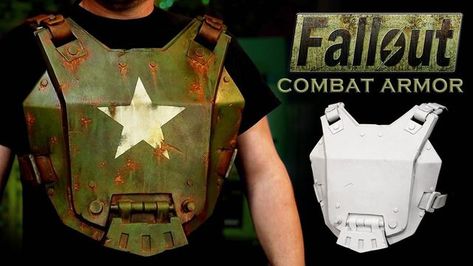 SKSProps on Instagram: "Fallout Combat Armor - My How to Paint Foam to look like Rusty Metal tutorial is up! 🙌 #fallout #falloutcosplay #foamarmor #foamsmith #videogamecosplay #paintingtutorial #cosplaytutorial #handpainted #hdfoam #combatarmor" Cosplay Foam, Metal Tutorial, How To Make Foam, Chest Armor, Fallout Cosplay, Fallout Fan Art, Foam Armor, Fallout Game, Combat Armor