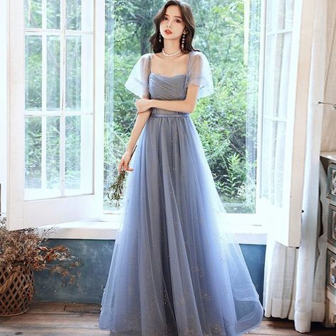 Short Sleeve Prom Dress, Grey Ombre Hair, Dress With Sleeve, Prom Dresses Boho, Plus Size Sleepwear, Womens Prom Dresses, Gowns Prom, Floor Length Gown, Boho Maxi Dress