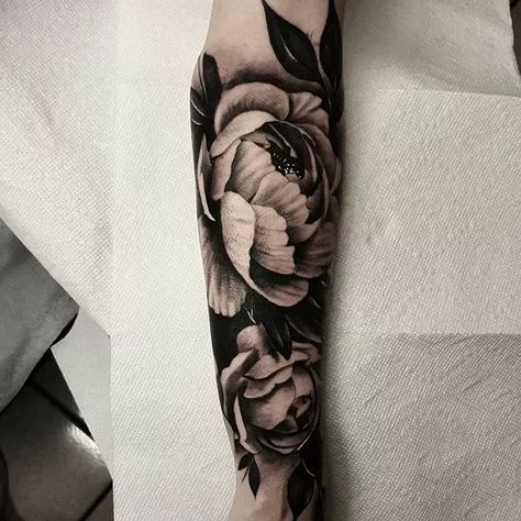 Dark Forearm Cover Up Tattoos For Women, Dark Cover Up Tattoos For Women, Dark Tattoo Cover Up Ideas For Women, Forearm Cover Up Tattoos, Cover Up Tattoos For Women, Up Tattoo, Floral Tattoo Sleeve, Arm Band Tattoo, Peonies Tattoo