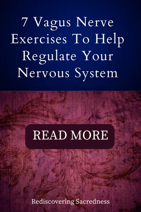 Looking for a way to regulate your nervous system? Try these 7 simple Vagus Nerve exercises! Follow our guide and rediscover the sacredness of connection, relaxation, and wellness. Click now to get started! Vegas Nerve Stimulator, Nervous System Exercise, Vagas Nerve Exercises, Parasympathetic Nervous System Reset, Vagus Nerve Exercises, Reset Vagus Nerve, Regulating Your Nervous System, Ways To Regulate Your Nervous System, Vagus Nerve Reset