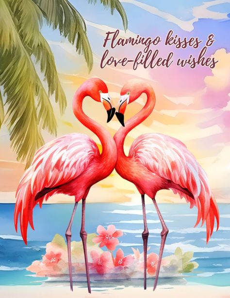 A beautiful tropical setting where two flamingos share a tender moment. This design translates that warm, loving sentiment onto your planner. Flamingo Quotes, Flamingos Quote, Planning Goals, Flamingo Love, Romantic Valentines Day, Planner Covers, Day Planner, Romantic Valentine, Planner Cover