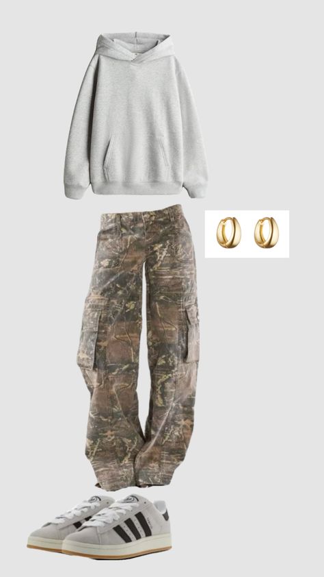 camo cargo outfit Camo Cargo Outfit, Camo Cargo Pants Outfit, Outfit Shuffles, Cargo Outfit, Cargo Pants Outfit, Camo Cargo Pants, Camo Hoodie, Camping Outfits, Spirit Week