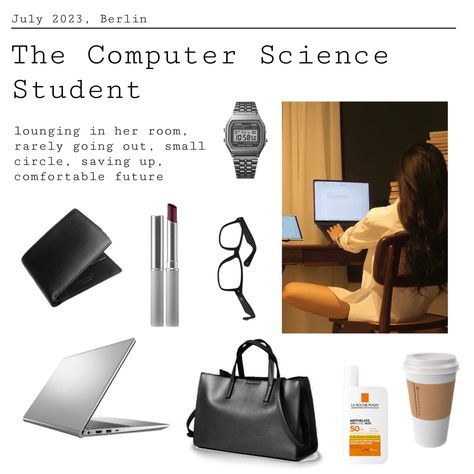 Softwear Engineer Aesthetic, Engineering College Aesthetic, Programmer Student Aesthetic, Software Engineer Outfits Women, Tech Woman Aesthetic, Coding Student Aesthetic, Computer Scientist Aesthetic, Computer Science Aesthetic Outfit, Science Aesthetic Outfit