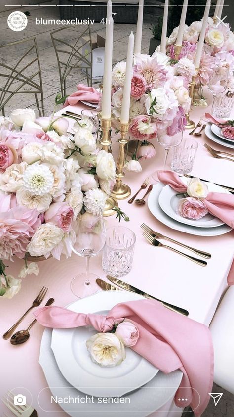 Pin by Ilysa Goldblatt on Baby shower in 2022 | Wedding table, Wedding table centerpieces, Wedding decorations Bridesmaids Brunch, Pink Table Settings, Bridal Shower Pink, Table Centerpieces Wedding, Bridesmaids Proposal, Proposal Pictures, Bridal Shower Inspo, Quinceanera Decorations, Birthday Dinner Party