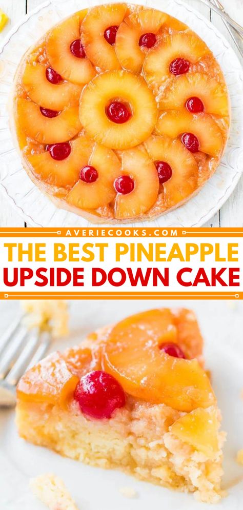 Best Pineapple Upside Down Cake, Pineapple Upside Down Cupcakes, Pineapple Recipe, Recipes Using Cake Mix, Averie Cooks, Tropical Twist, Pineapple Upside, Pineapple Upside Down Cake, Pineapple Upside Down