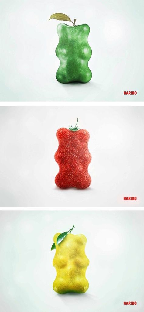 Gold bears #Haribo Haribo Gummy Bears, Old School Candy, Print Campaign, Product Poster, Candy Poster, 광고 디자인, Poster Photography, Publicidad Creativa, Graphic Design Ads