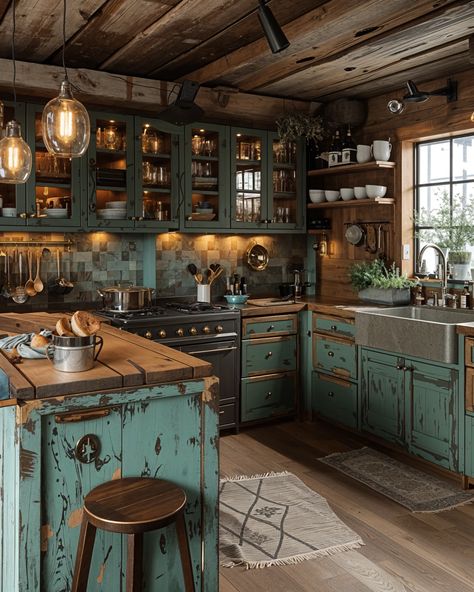 Cozy Cottage Kitchen 🏡🍳 Fairytale Cottage Kitchen, Cottage Craft Room, Fairy Tale Cottage Interior, Fairytale Cottage Interiors, Old Cottage Kitchen, Cozy Cottage Kitchen, Fairy Tale Cottage, Kitchen Diy Makeover, Cottage Crafts