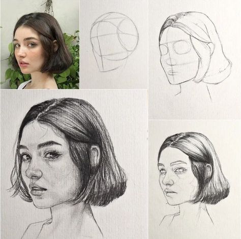 Eyes Sketching, Sketch Process, Loomis Method, Portrait Drawing Tips, 얼굴 드로잉, Drawing Tutorial Face, Drawing Eyes, Pencil Sketch Images, Pen Art Drawings