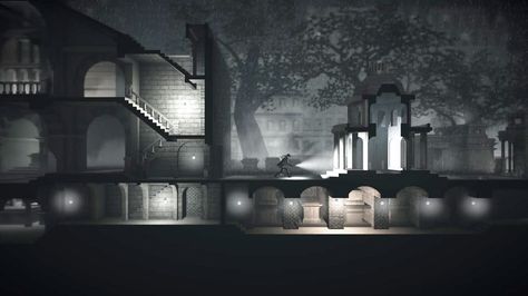 Calvino Noir is what you get when you combine film noir and side-scrolling action gaming. Scrolls Game, Free Family Activities, Art In Motion, Action Cards, French Architecture, Board Games For Kids, Like Art, Adventure Game, Architectural Inspiration