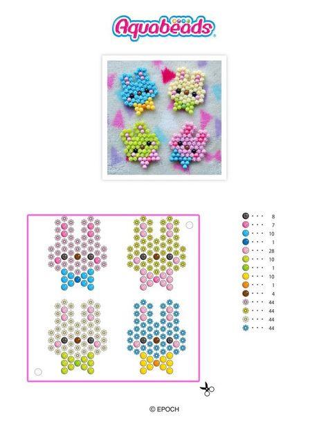 Aqua Beads Patterns 3d, Aqua Beads Patterns, Aquabeads Ideas, Aquabeads Templates, Colouring Activities, Stitch Things, Perler Bead Designs, Aqua Beads, Beads Pattern