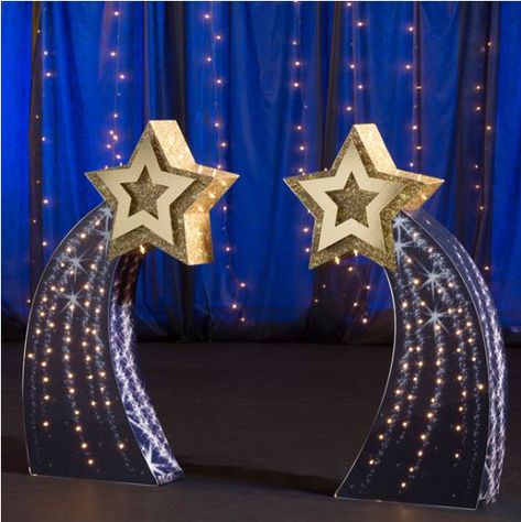 Cardboard Props, Night To Shine, Starlit Night, Night Theme, Prom Themes, Photo Booth Background, Prom Theme, Cardboard Cutout, Navy Blue Background