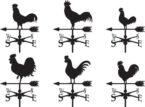 Weather Vane Diy, Wind Ornaments, Graphic Design Freebies, Wind Vane, Chicken Crafts, Weather Vanes, Chicken Decor, Outdoor Gardens Design, Steampunk Art