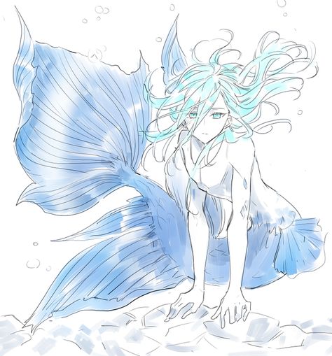 Mermaid Pose, Anime Mermaid, Fairy Tail Pictures, Mermaid Artwork, Flower Art Drawing, Elsword, Anime Dancer, Mermaid Art, 판타지 아트