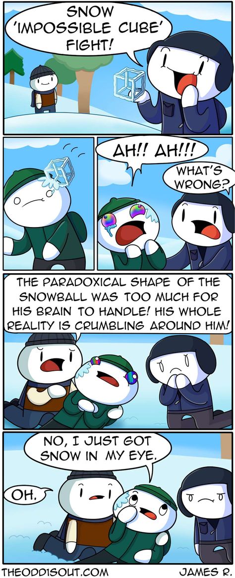 Theodd1sout :: Snow 'Impossible Cube' Fight!  | Tapas Comics - image 1 Odd Ones Out Comics, Quotes Short Simple, The Odd 1s Out, Theodd1sout Comics, Witty Comics, Funny Comic Strips, Quotes Short, Memes Br, Memes Humor