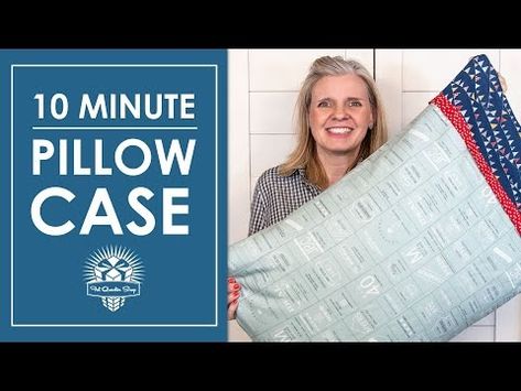 Make a Basic Pillowcase in 10 minutes 😴 Standard & King Sizes with French Seams 🛏️ Easy DIY for Home - YouTube Pillow Cases Tutorials, Pillow Cases Diy, Sewing Cushions, Bed Quilt, Fat Quarter Shop, Comfort And Joy, Diy Creative Crafts, Quilting Tips, French Seam