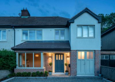 Rathfarnham House Extension Semi Extension, Semi Detached House Extension, 1930s House Extension, 1930s Semi Detached House, 1930s House Exterior, House Frontage, Small House Extensions, Front Extension, Porch Extension