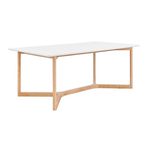 You'll love the Oxford Matte White and Natural Wood Dining Table at World Market. Browse our entire collection of Dining Tables, available online or at one of our 270+ stores. Furniture Promo, Natural Wood Dining Table, Diamond Tile, Wood Dining Table, World Market, Dining Tables, Dining Furniture, Charleston, Favorite Things List